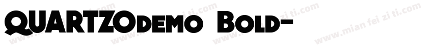 QUARTZOdemo Bold字体转换
